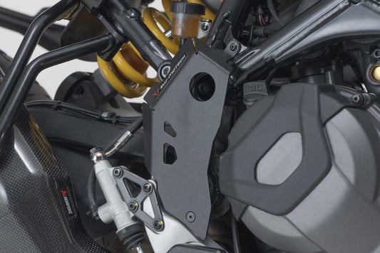 SW-Motech Wasserpumpenschutz | Schwarz/Silbern. Ducati Modelle.