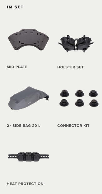 SW-Motech PEAX Rackless Set | ADV-Bags | 40 l | schwarz