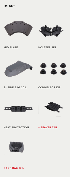 SW-Motech PEAX Rackless Set | ADV-Bags | 50 l | schwarz