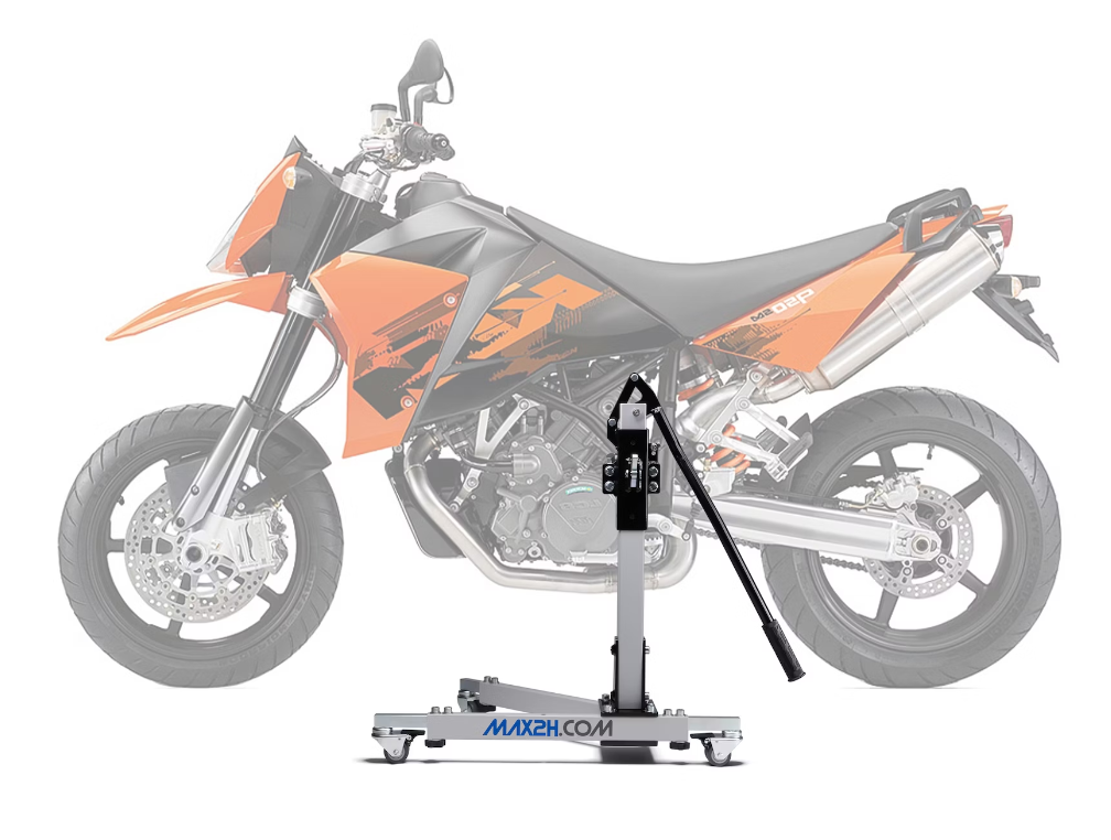 MAX2H central stand EVOLIFT suitable for KTM 950 Supermoto R (2005-2008) | The ORIGINAL | Complete set