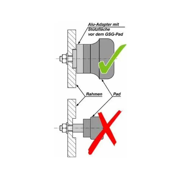 GSG Achspads GRIND | Vorderachse | 8-Farben | passend für Honda CB 1000 Hornet (2025-)