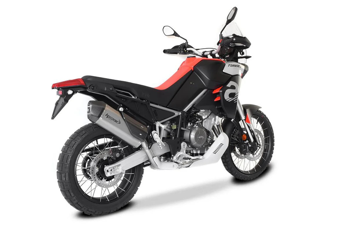HPCorse SPS Carbon Endschalldämpfer | mit E-Nummer | Satin | passend für Aprilia Tuareg 660 - Modelle (2022-2024)