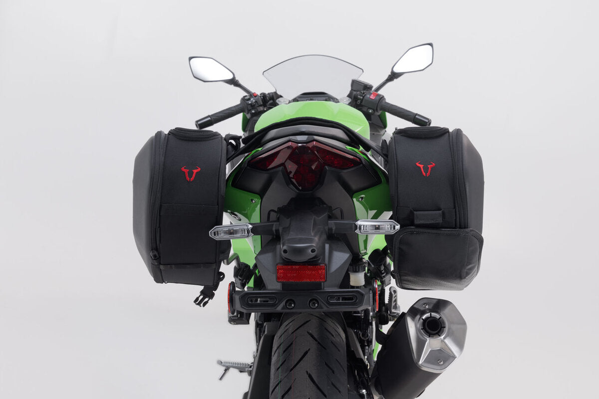SW-Motech PRO BLAZE H Satteltaschen-Set | Schwarz. Kawasaki Ninja 500 SE, Z500 (23-).