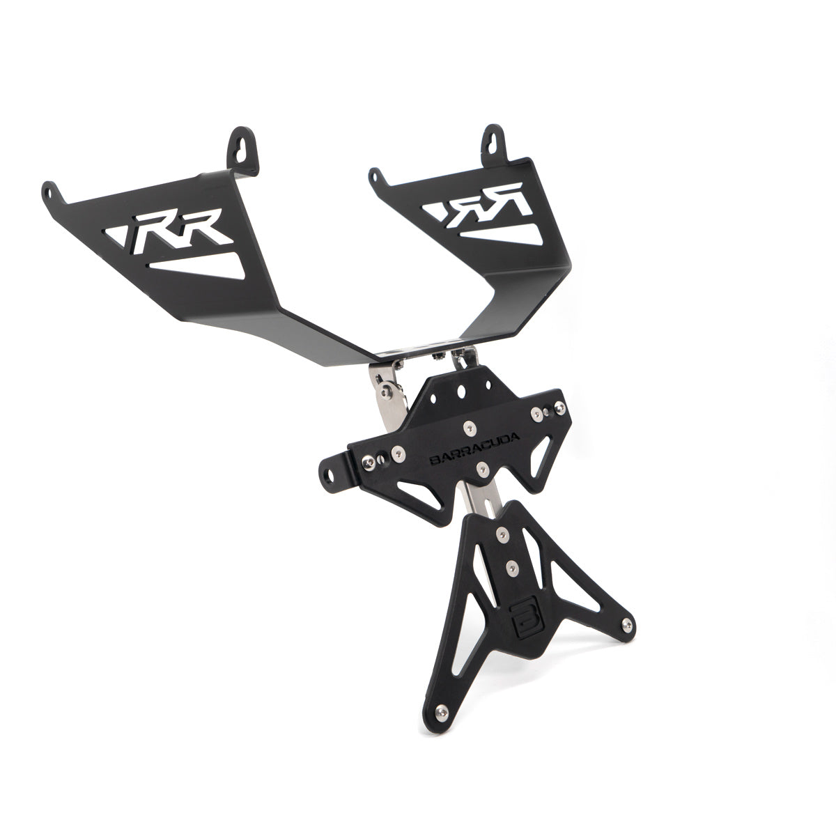 Barracuda Kennzeichenhalter | Ohne Rückstrahler & Kennzeichenleuchte | zur Verwendung ohne originalen Blinkern | passend für Honda CBR 600 RR - Modelle (2024)