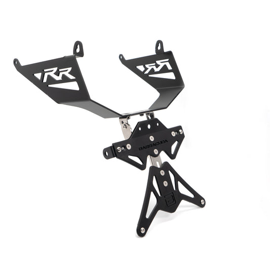 Barracuda Kennzeichenhalter | Ohne Rückstrahler & Kennzeichenleuchte | zur Verwendung ohne originalen Blinkern | passend für Honda CBR 600 RR - Modelle (2024)