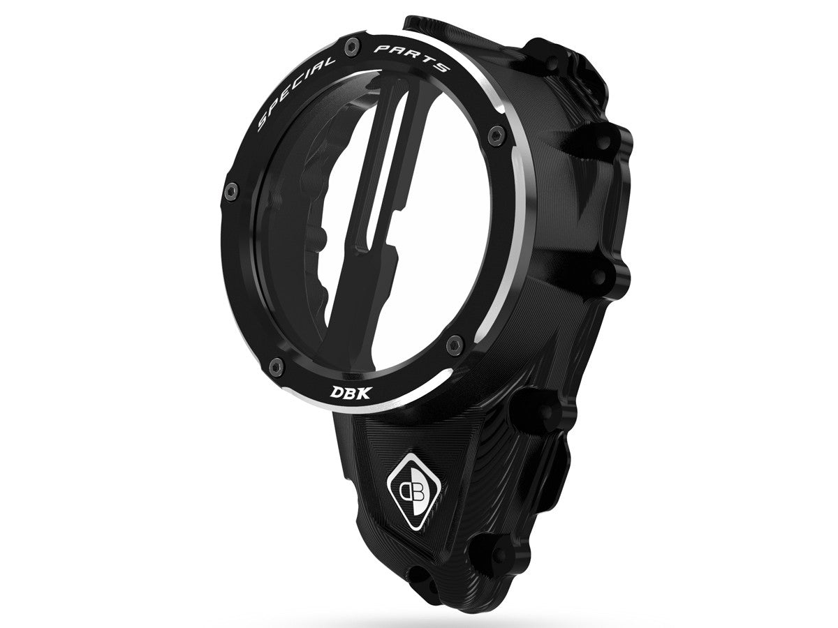 DBK Special Parts | CCDV11 - Triumph | BLACK-BLACK | KLARER KUPPLUNGSDECKEL ÖLBAD 3D-EVO | passend für Triumph Speed Triple 1200 RR/RS - Modelle (2021-2024)