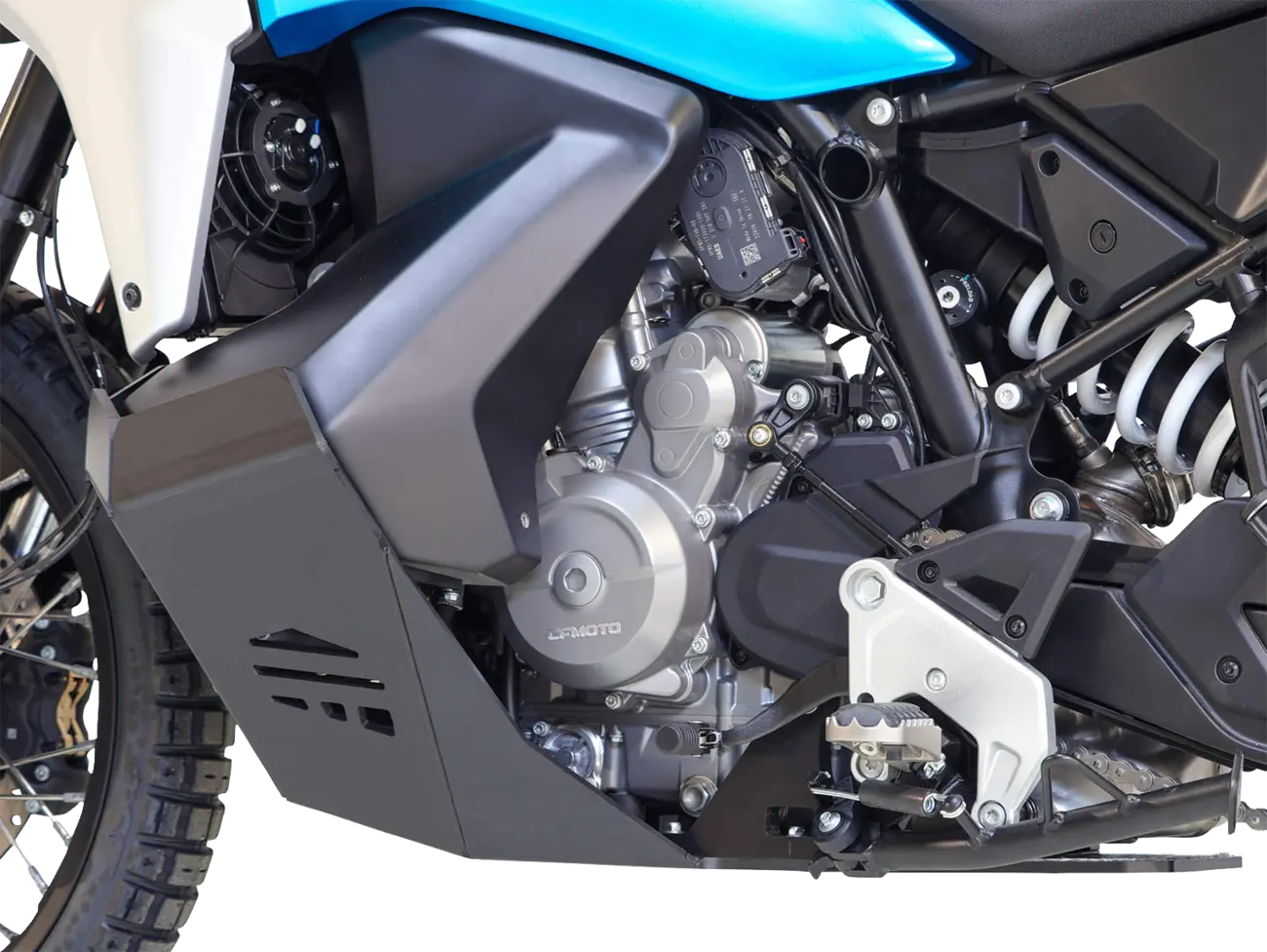 Axp Racing Adventure Motorschutzplatte | Schwarz | passend für CFMOTO MT-X 800 / Comfort - Modelle (2025-2026)
