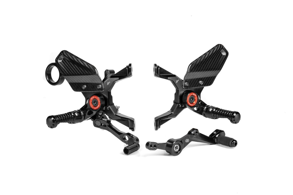 Gilles Fußrastenanlage MUE2 | verstellbar | ABE | passend für BMW M 1000 R & S 1000 R - Modelle (2021-2025)