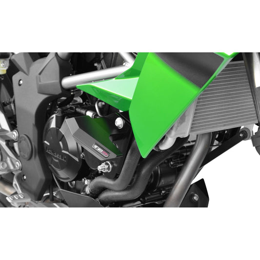 Top Block Racing Sturzpads + Crossbar | PAAR | passend für Kawasaki Z125 - Modelle (2018-2020)