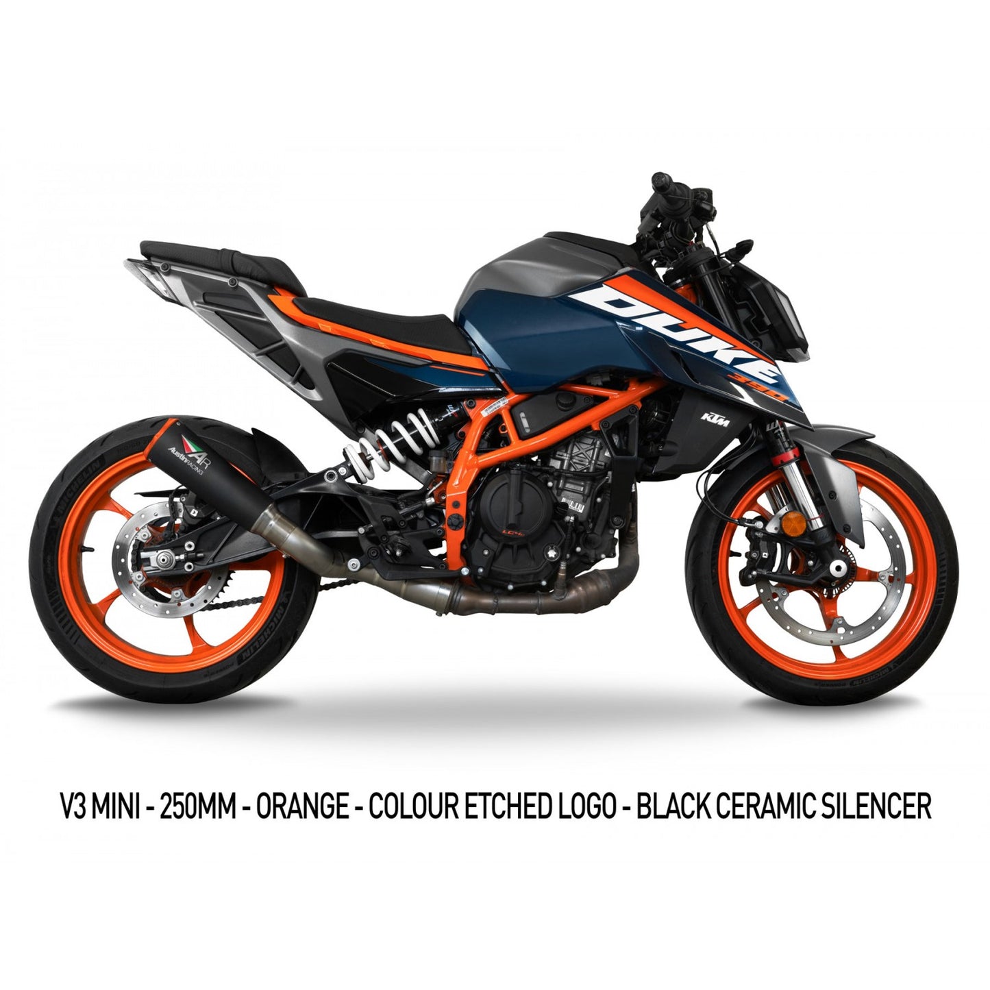 Austin Racing V3 Mini | Slip-On | E-Nummer | passend für KTM 390 Duke - Modelle (2024)