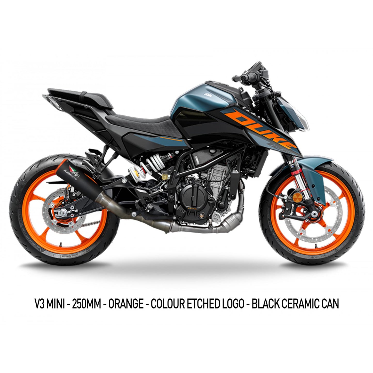 Austin Racing V3 Mini | Slip-On | E-Nummer | passend für KTM 125 Duke - Modelle (2024)