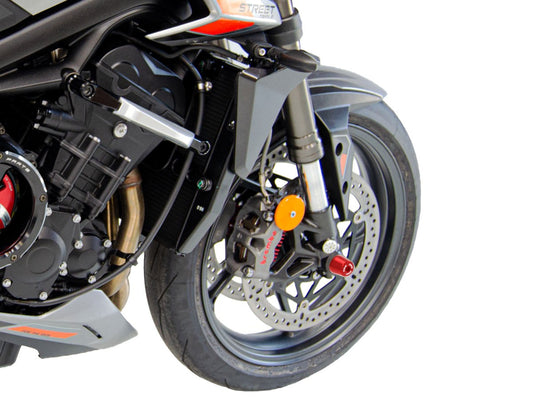DBK Special Parts | PFAN04 - Triumph | Front Achsprotektoren | Vorne | passend für Triumph Street Triple 765 - Modelle (2017-2024)