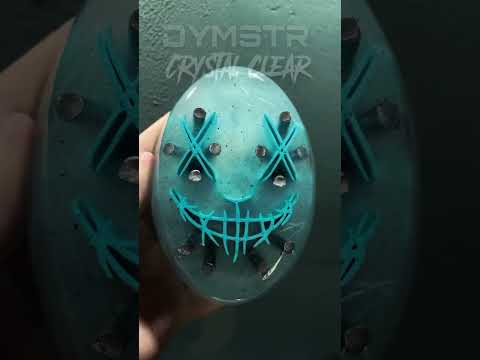DymoStar JOKER FACE CRYSTAL CLEAR | Funken Knieschleifer mit Titan | Blau