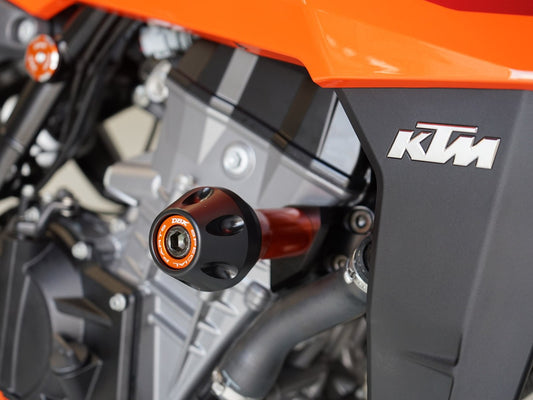 DBK Special Parts | PTKTM01 - KTM | ORANGE | Sturzpad Kit | passend für KTM 990 Duke - Modelle (2024)