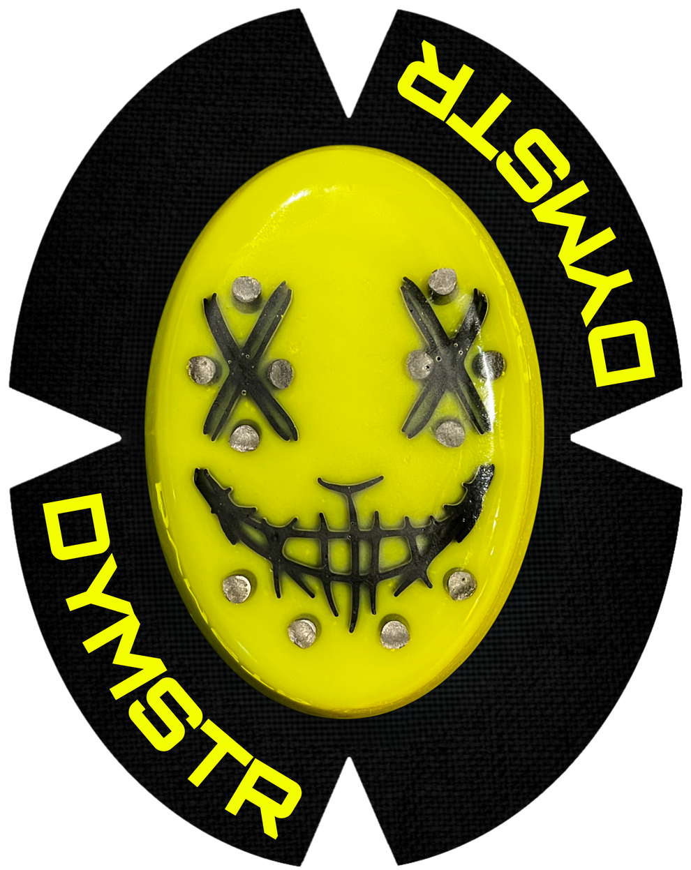 DymoStar JOKER FACE ONE COLOR | Funken Knieschleifer mit Titan | Neon Gelb