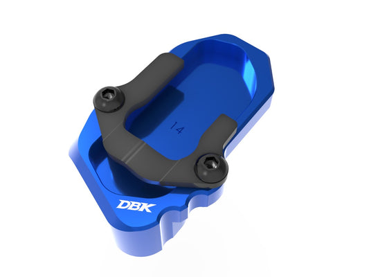 DBK Special Parts | BAC14 - BMW | BLAU | Erhöhter Seitenständerfuß 18 mm | passend für BMW R 1300 GS / Adventure - Modelle (2025-2026)