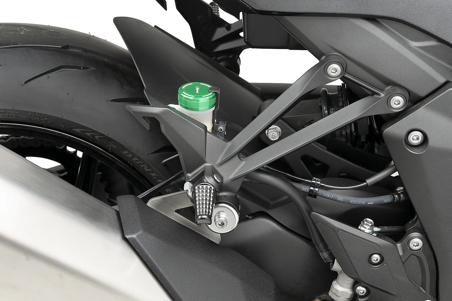 PUIG Bremsflüssigkeitsbehälter-Abdeckung | grün | passend für Kawasaki Z1100 / SE - Modelle (2026)
