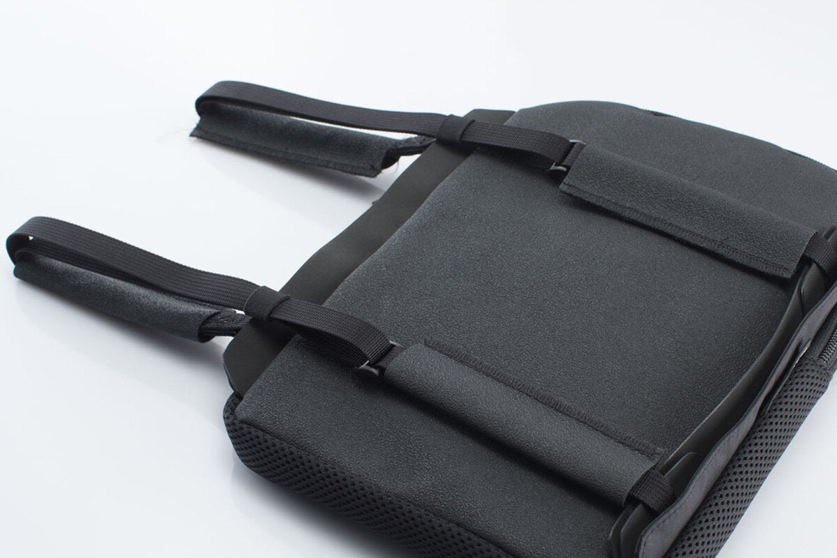 SW-Motech TRAVELLER SMART Komfortkissen | Schwarz. 33,5 x 38 cm. Mit Polyurethan-Luftpolster