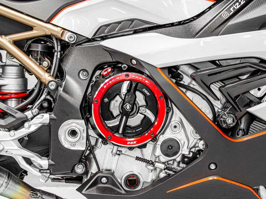 DBK Special Parts | SM04 - BMW | GOLD | DRUCKPLATTENABDECKUNG | passend für BMW S 1000 R / RR / XR & M 1000 R / XR - Modelle