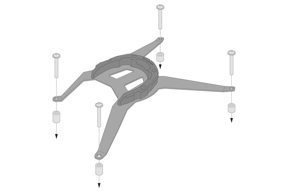 SW-Motech PRO Tankring | Schwarz. BMW F 650/700/800 GS. Ohne Schrauben.