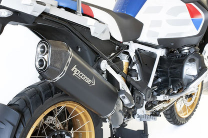 HPCorse SPS Carbon Endschalldämpfer | mit E-Nummer | Ceramic-Schwarz | passend für BMW R 1250 GS / Adventure - Modelle (2018-2024)