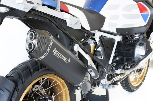 HPCorse SPS Carbon Endschalldämpfer | mit E-Nummer | Ceramic-Schwarz | passend für BMW R 1250 GS / Adventure - Modelle (2018-2024)