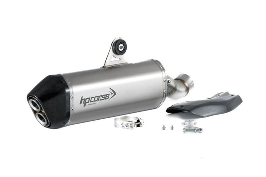 HPCorse SPS Carbon Endschalldämpfer | mit E-Nummer | Satin | passend für BMW R 1250 GS / Adventure - Modelle (2018-2024)