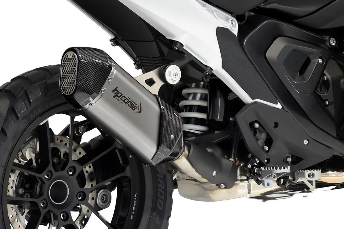 HPCorse SPS Carbon Endschalldämpfer | Kurz | mit E-Nummer | Titan | passend für BMW R 1300 GS / Adventure - Modelle (2023-2025)