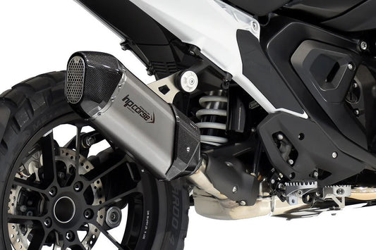 HPCorse SPS Carbon Endschalldämpfer | Kurz | mit E-Nummer | Titan | passend für BMW R 1300 GS / Adventure - Modelle (2023-2025)