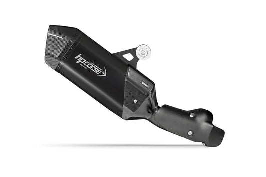 HPCorse SPS Carbon Endschalldämpfer | Kurz | mit E-Nummer | Titan-Schwarz | passend für BMW R 1300 GS / Adventure - Modelle (2023-2025)