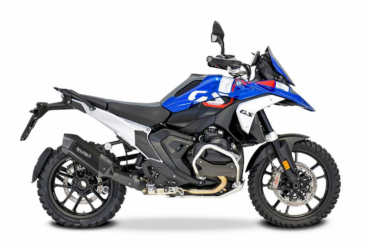 HPCorse SPS Carbon Endschalldämpfer | Kurz | mit E-Nummer | Titan-Schwarz | passend für BMW R 1300 GS / Adventure - Modelle (2023-2025)