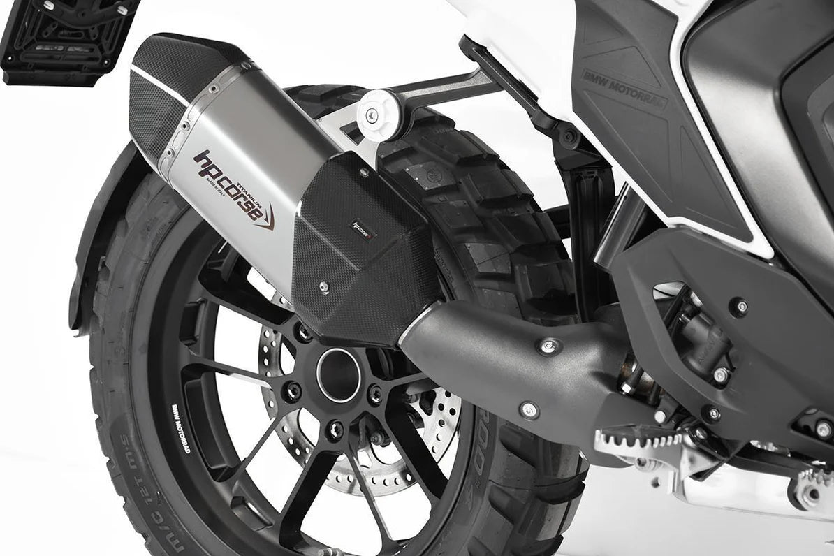 HPCorse SPS Carbon Endschalldämpfer | Kurz | mit E-Nummer | Titan | passend für BMW R 1300 GS / Adventure - Modelle (2023-2025)