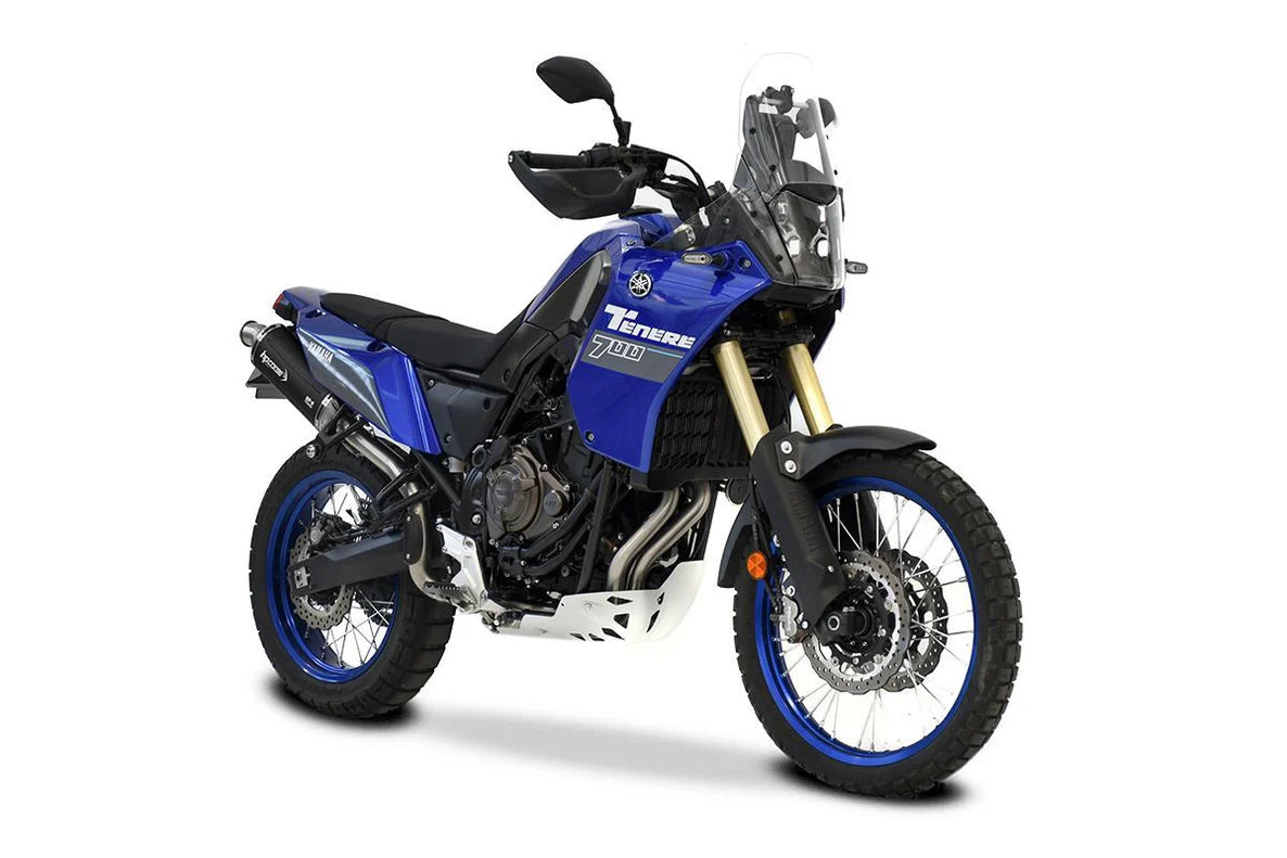 HPCorse SP-2 Endschalldämpfer | Hoch | mit E-Nummer | Titan-Schwarz | passend für Yamaha Tenere 700 - Modelle