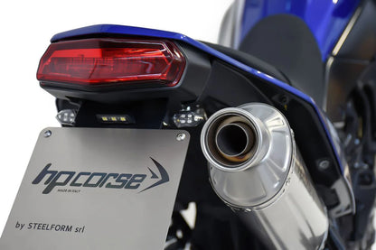 HPCorse SP-2 Endschalldämpfer | Hoch | mit E-Nummer | Titan | passend für Yamaha Tenere 700 - Modelle
