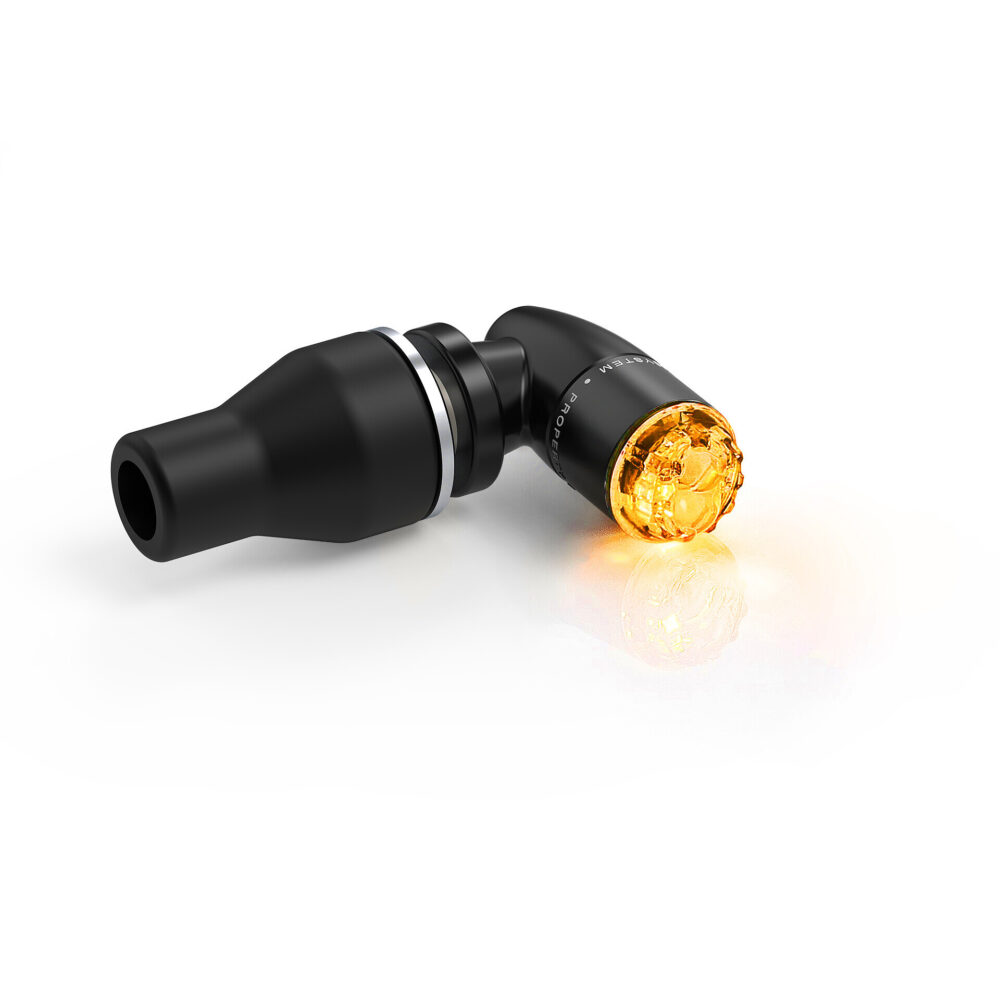 Rizoma Light Unit S mit Technopolymer Halter | mit ECE | PAAR | hinten | Blinker/Rücklicht/Bremslicht | mattschwarz eloxiert