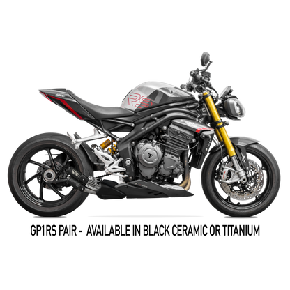 Austin Racing GP1RS Mini Pair | Slip-On | dB-Konform | passend für Triumph Speed Triple 1200 - Modelle (2025-)
