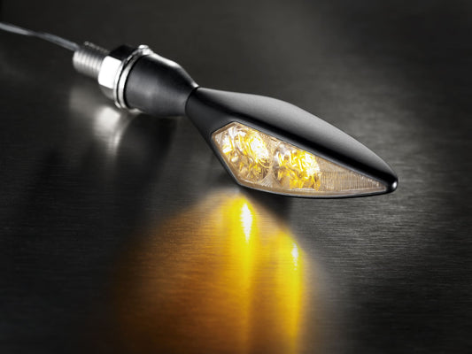 Kellermann Rhombus Extreme | LED Blinker | mit ECE | schwarz | vorne links & hinten rechts