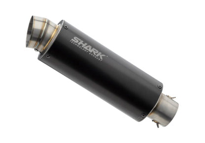 SHARK SRC 4 | Slip-On Endschalldämpfer | E-Nummer | Schwarz Aluminium eloxiert | passend für Kawasaki Ninja 1100 SX / SE - Modelle (2025-2026)