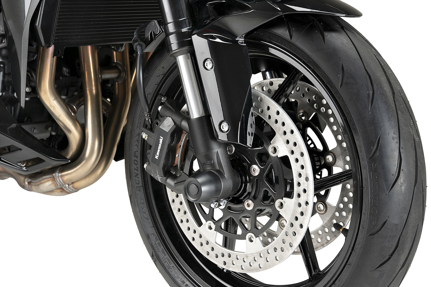 PUIG Achsprotektor PHB19 | gold | vorne | passend für Kawasaki Z1100 / SE - Modelle (2026)