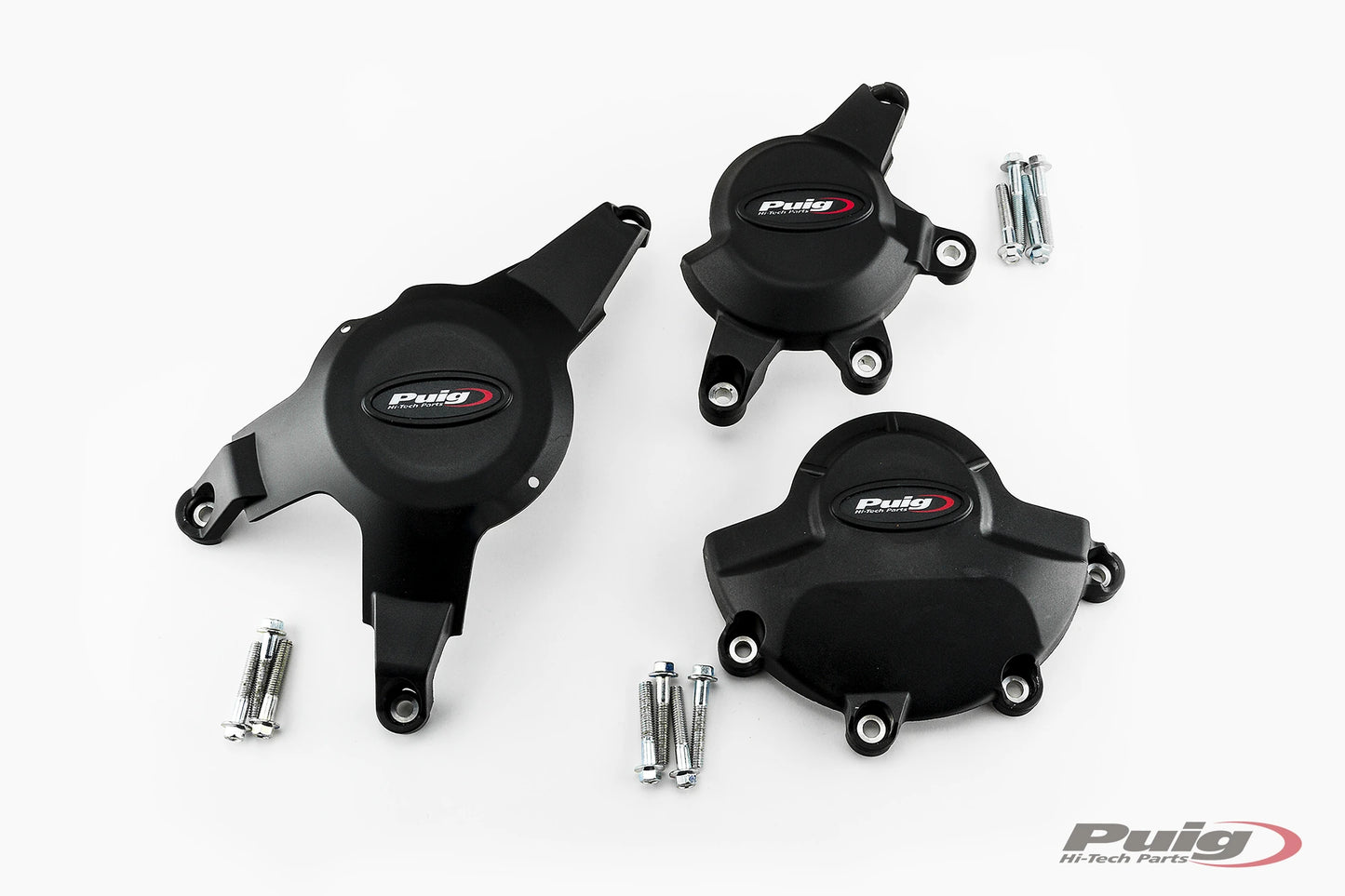 PUIG Motordeckelschoner | 3-teilig | schwarz | passend für Honda CBR 1000 RR / ABS Fireblade - Modelle (2008-2016)