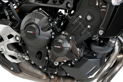 PUIG Motordeckelschoner | 4-teilig | schwarz | passend für Yamaha Niken - Modelle (2018-2020)