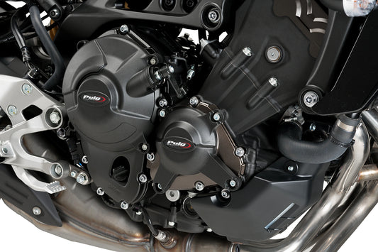 PUIG Motordeckelschoner | 4-teilig | schwarz | passend für Yamaha MT-09 Tracer - Modelle (2015-2017)