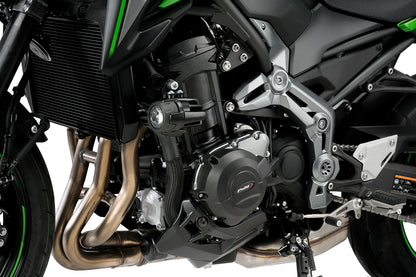 PUIG Motordeckelschoner | 3-teilig | schwarz | passend für Kawasaki Z900 / SE - Modelle (2017-2024)