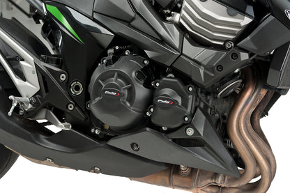 PUIG Motordeckelschoner | 3-teilig | schwarz | passend für Kawasaki Z800 / E - Modelle (2013-2016)
