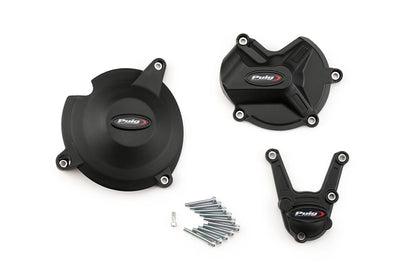 PUIG Motordeckelschoner | 3-teilig | schwarz | passend für BMW S 1000 XR - Modelle (2015-2019)