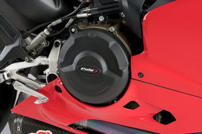 PUIG Motordeckelschoner | 2-teilig | schwarz | passend für Ducati 1199 Panigale - Modelle (2012-2014)