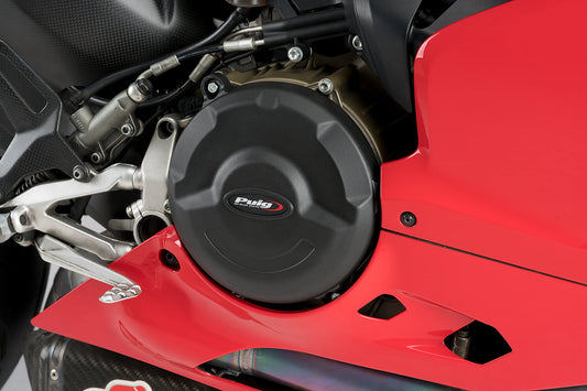PUIG Motordeckelschoner | 2-teilig | schwarz | passend für Ducati 1199 Panigale - Modelle (2012-2014)