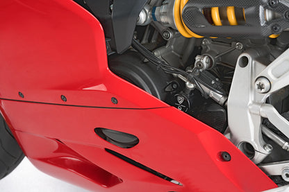PUIG Motordeckelschoner | 2-teilig | schwarz | passend für Ducati 1199 Panigale - Modelle (2012-2014)