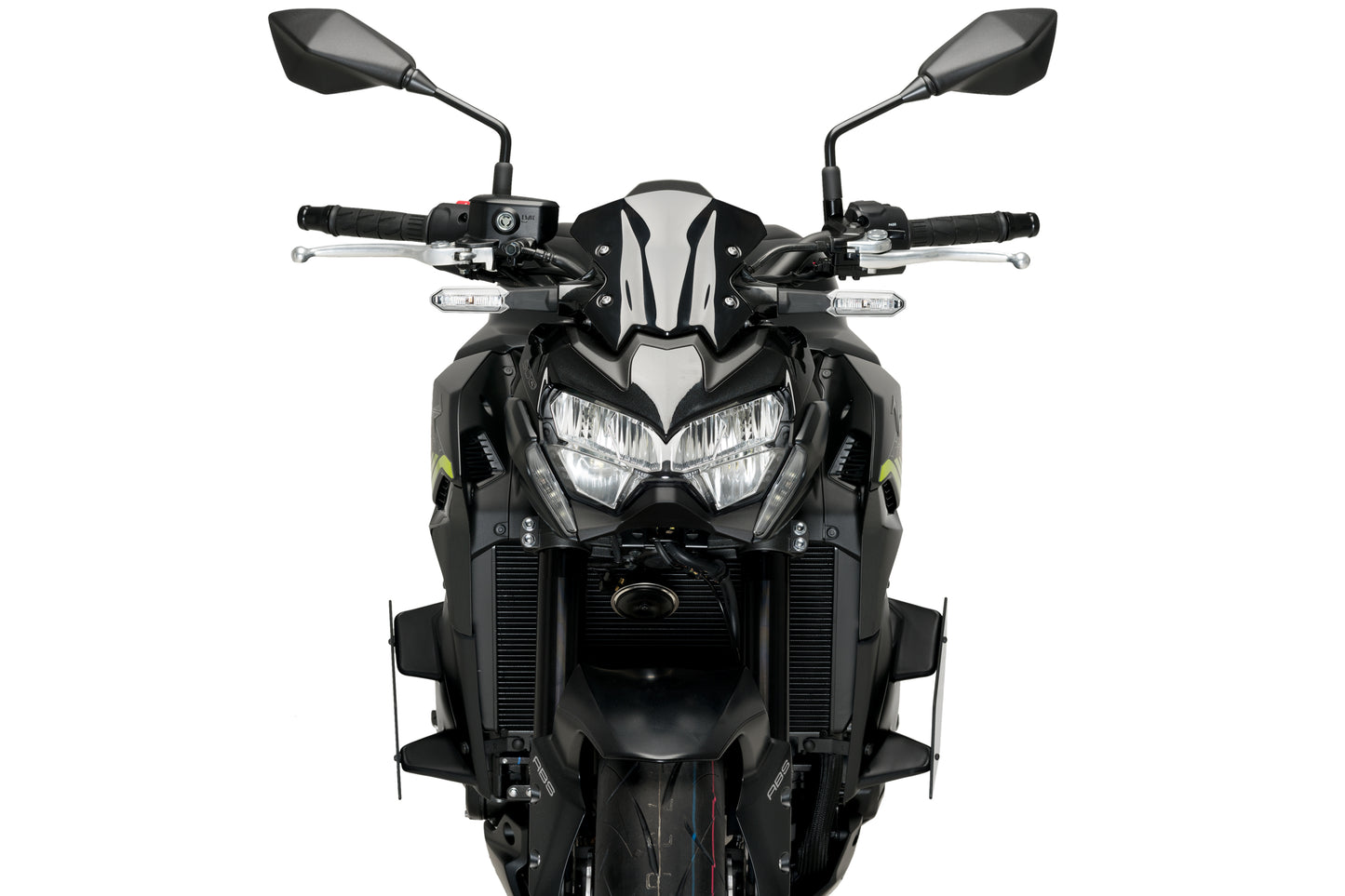 PUIG Downforce Naked Side Spoiler | mit ABE | schwarz | passend für Kawasaki Z900 - Modelle (2020-2024)