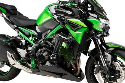 PUIG Downforce Naked Side Spoiler | mit ABE | grün | passend für Kawasaki Z900 - Modelle (2020-2024)